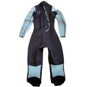 Seavenger Womens Full Body‎ Wetsuit Size 3 Blue Black Neoprene Diving Snorkeling